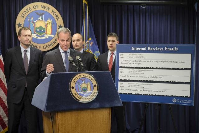 Αγωγή σε βάρος της Barclays κατέθεσε η γενική εισαγγελία της Νέας Υόρκης